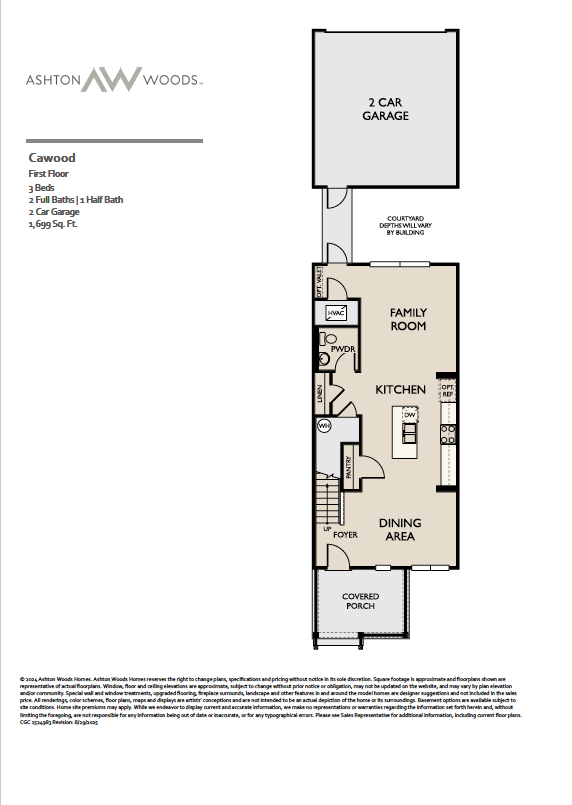 Cawood Townhome Floorplan